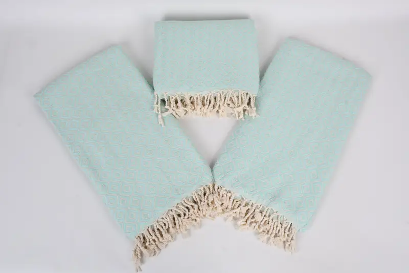 Lightweight Turkish towel for beach, Lightweight Turkish towel, Turkish Towel USA, Xmas Gifts, Personalized Beach Towel, 70x40 Cotton Diamond Towel - 6