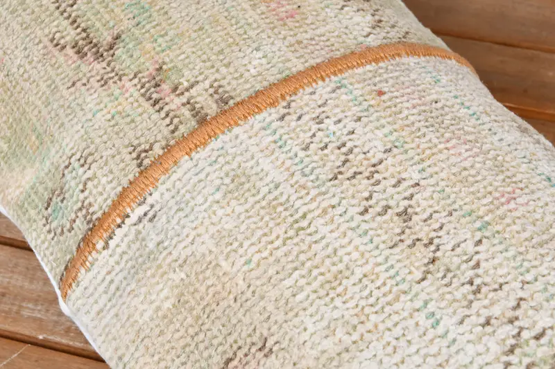 Gift Pillow, Pillow Sham, Turkish Kilim Pillow, Patio Pillow Sham, Garden Pillow Sham, 12x36 Beige Cushion Case, Custom Pillow, Pillow for Sofa - 4