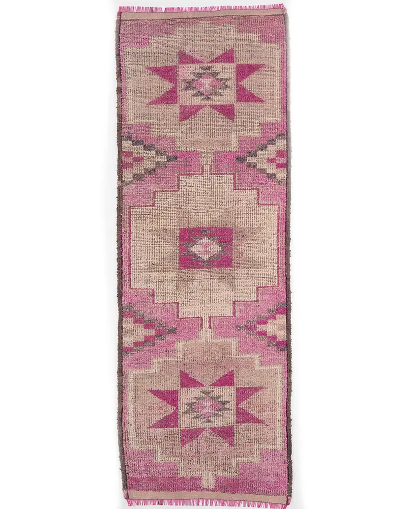 ベージュ オンブレ ラグ、3x8.7 フィート エレガント コンフォート