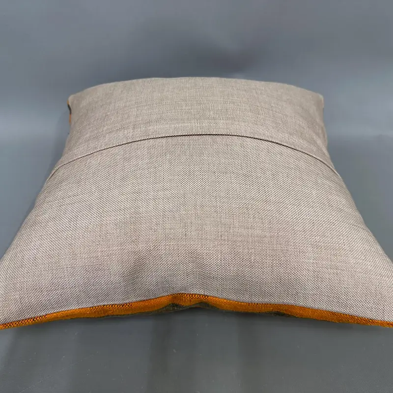 Decorative Cushion Case, Interior Designer Pillow, 18x18 Orange Cushion Case, Kilim Pillow Cover, Vintage Kilim Pillow, Pillow Sham - 7