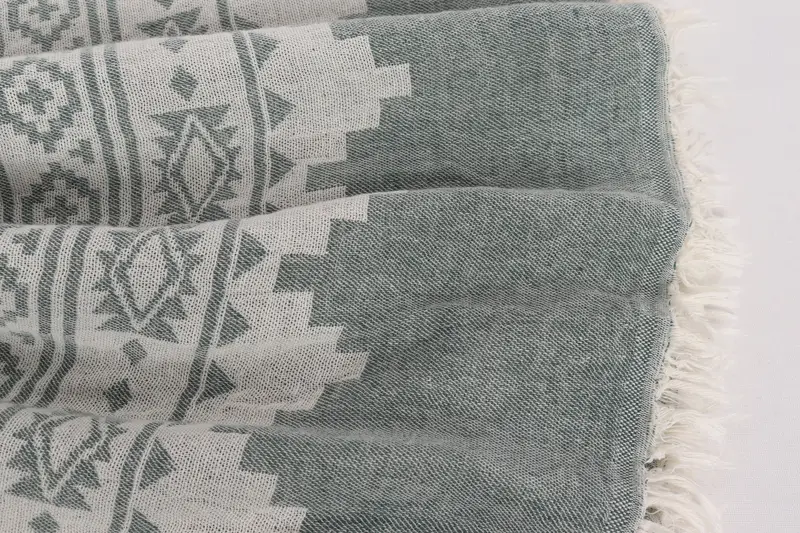 Woven Throw Blanket, Wedding Favors, Turkish Towel Beach Blanket, Bachelorette Party Favors, Halloween Blanket, 92x80 Cotton Kilim Towel, Xmas Gifts - 8