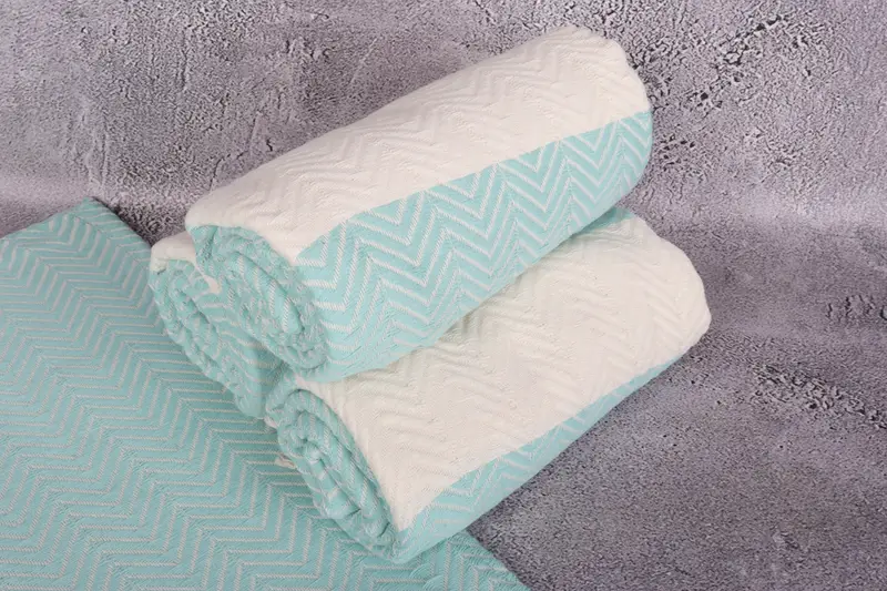 Monogrammed Beach Towel, Xmas Gifts, Personalized Wedding Gift, Summer Gift, Luxury Turkish peshtemal beach towel, 70x40 Cotton Zig zag Towel - 7