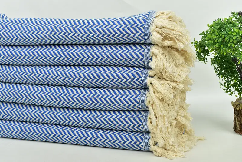Favores de despedida de soltera de soltera, regalo de boda para la novia, mejor regalo de boda, toalla de chevron de algodón 70x40, toalla turca personalizada, toalla suave - 3
