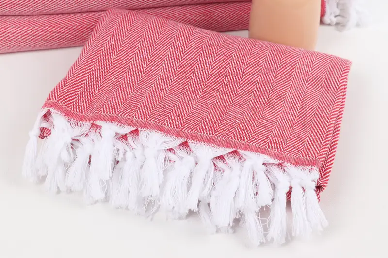 Turkish bath towel, Quick-dry peshtemal, 68x36 Cotton Herringbone Towel, Gift For Him, Turkish Towel Personalized, Merry Christmas Gifts, Gym Towel - 5