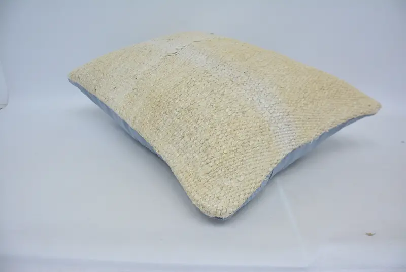 Boho Pillow Sham Cover, Pillow Sham, 20x28 Beige Cushion, Ethnical Kilim Rug Pillow, Neutral Throw Cushion, Turkish Kilim Pillow - 6