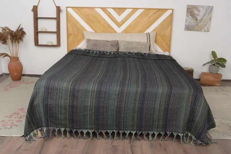 Turkish Tablecloth, Housewarming Gift, Bachelorette Gifts, Home Decor Blankets, Turkish Blanket, 100x80 Cotton Waffle Towel, Christmas Tablecloth - 7