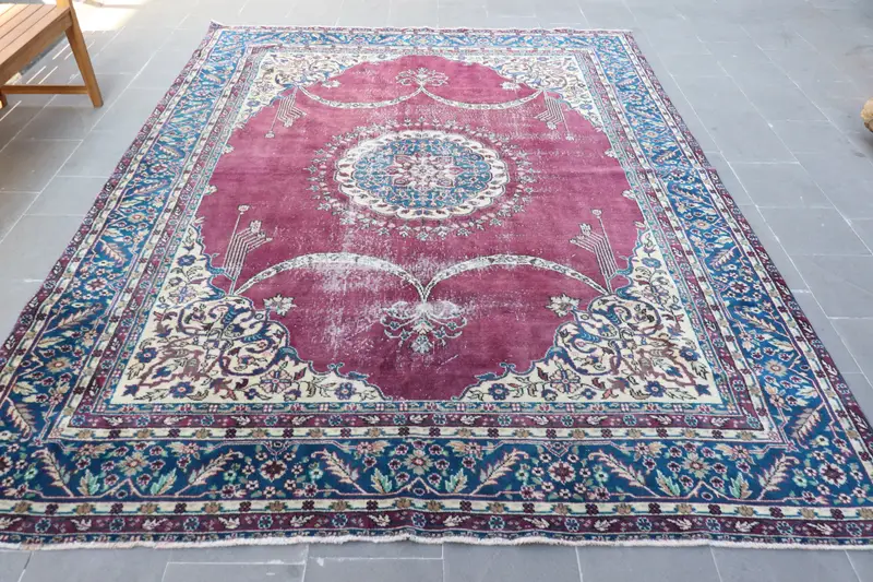 Gökkuşağı Halı, 7,9x10,7 ft Şeffaf Katı Desen