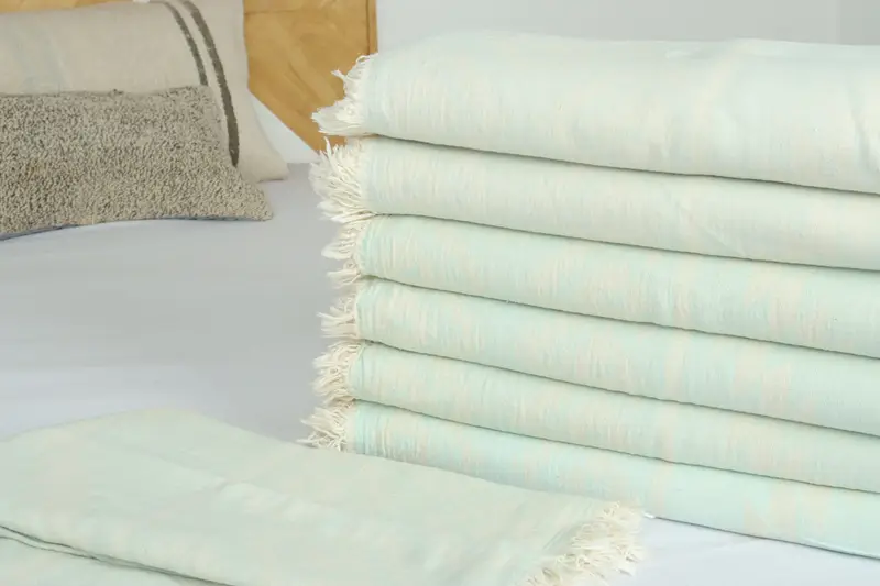 Bridal Shower Gift, Turkish Towel Beach Blanket, 84x56 Cotton Kilim Towel, Boyfriend Gift, Woven Throw Blanket, Turkish Tablecloth, Tablecloth - 3