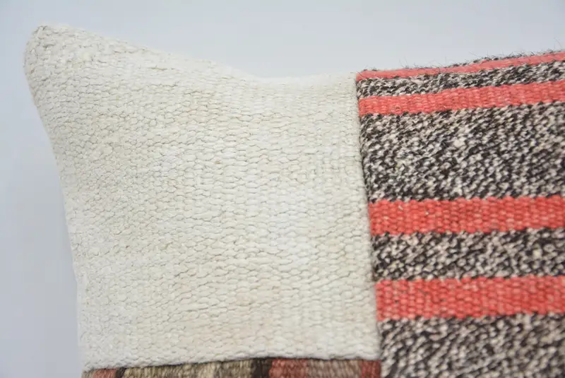 Cushion, Kilim Cushion Sham, Boho Pillow Sham Cover, Wholesale Pillow Case, Home Decor Pillow, 16x16 Brown Cushion Cover, Knitted Cushion Case - 2