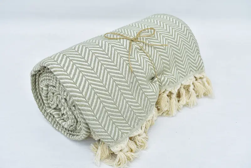 Housewarming Gift, 92x76 Cotton Chevron Towel, Christmas Tablecloth, Bachelor Bachelorette Party Favors, Bridesmaid Gifts, Decorative Blanket