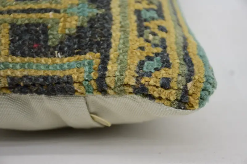 Pillow, Living Room Throw Pillow Cover, Kilim Cushion Sham, Handmade Cushion Case, Throw Kilim Pillow, 8x16 Yellow Pillow, Pillow for Couch - 5
