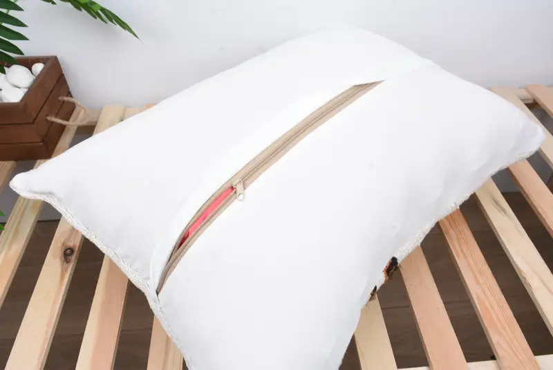 Boho Pillow Sham Cover, Morroccon Kilim Cushion Cushion, Vintage Pillow, Pillow Cover, 20x28 White Pillow, Colorful Pillow, Kilim Cushion Sham - 8