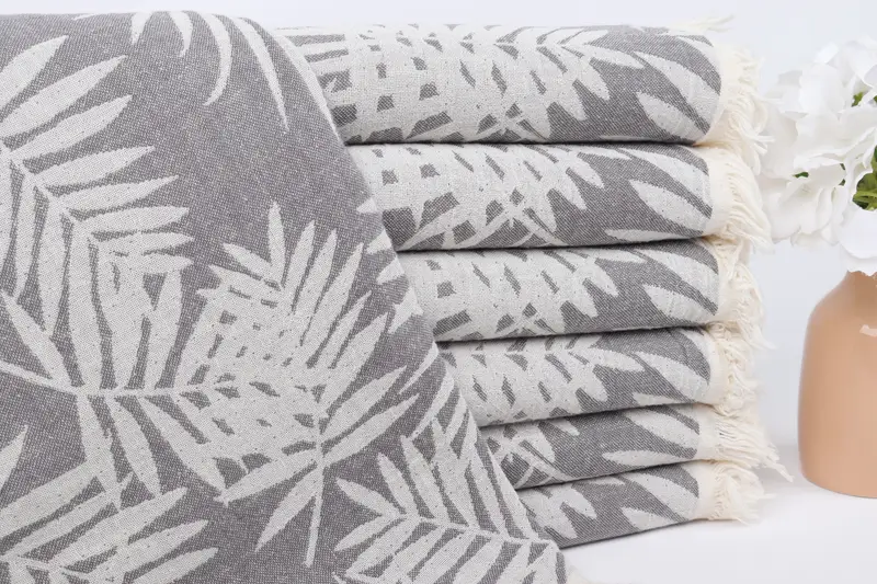 Scarf Towel, Personalized Wedding Gift For Couple, Turkish hand towel, Personalized Bridesmaid Gift, Bath towel, 64x40 Cotton Floral Patterned Towel - 2