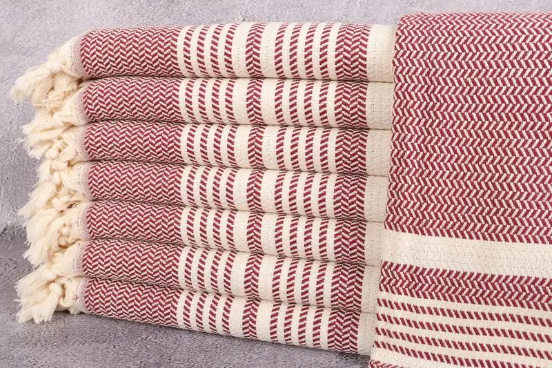 Turkish Beach Towel, Bath Towel, Striped Peshtemal, 40x71 Inches