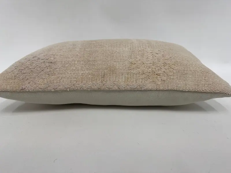 Boho Pillow, Cushion Cover, Throw Kilim Pillow, 12x20 White Pillow Case, Aztec Pillow, Vintage Kilim Pillow, Boho Throw Cushion Case - 5