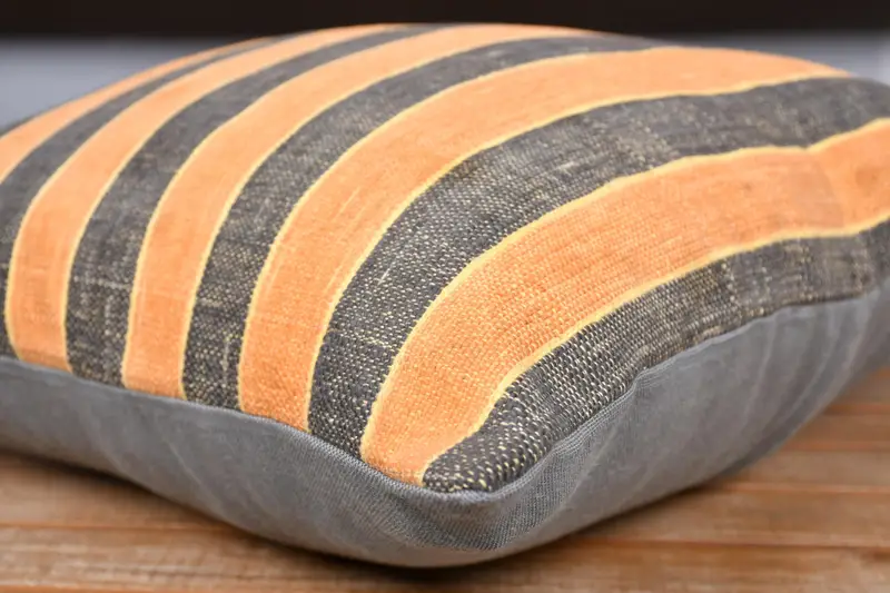 Ottoman Pillow Cover, Personalized Gift Pillow Pillow, Cushion Case, Kilim Cushion Sham, Kilim Pillow, 20x20 Orange Cushion, Turkish Kilim Pillow - 3