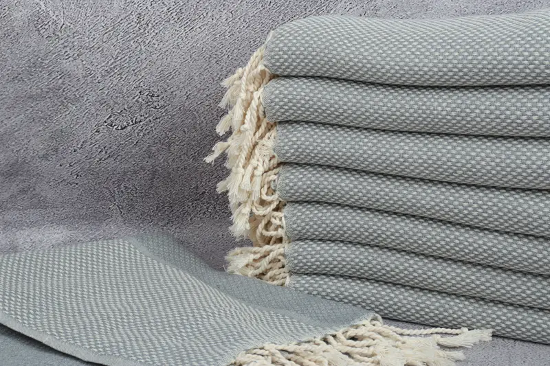 64x38 Cotton Geometric Towel, Customized Towels, Holiday Towel, Handmade Gift, Quick-dry towel, Turkish towel, Authentic Turkish hammam peshtemal - 2