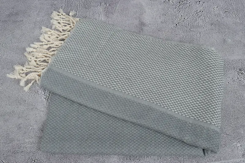64x38 Cotton Geometric Towel, Customized Towels, Holiday Towel, Handmade Gift, Quick-dry towel, Turkish towel, Authentic Turkish hammam peshtemal - 6