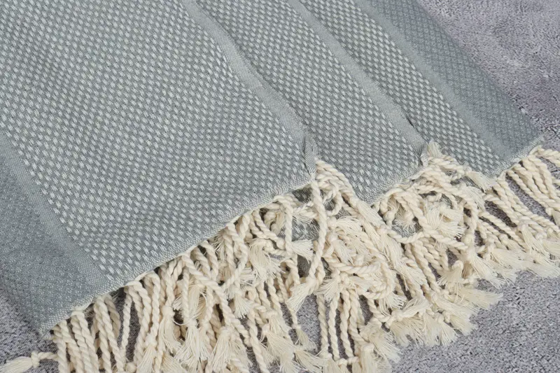 64x38 Cotton Geometric Towel, Customized Towels, Holiday Towel, Handmade Gift, Quick-dry towel, Turkish towel, Authentic Turkish hammam peshtemal - 5