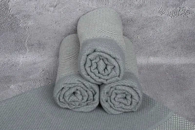 64x38 Cotton Geometric Towel, Customized Towels, Holiday Towel, Handmade Gift, Quick-dry towel, Turkish towel, Authentic Turkish hammam peshtemal - 7