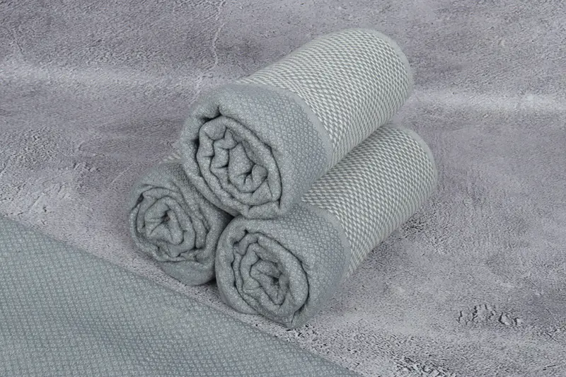 64x38 Cotton Geometric Towel, Customized Towels, Holiday Towel, Handmade Gift, Quick-dry towel, Turkish towel, Authentic Turkish hammam peshtemal - 8
