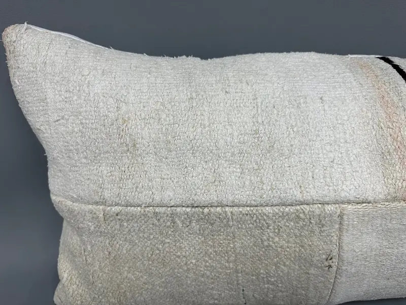 Ethnic Pillow Cover Pillow, Patio Pillow Sham, 16x48 Beige Pillow Sham, Sofa Pillow, Kilim Pillow, Cushion, Turkish Kilim Pillow, Boho Pillow - 5