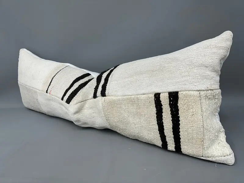Ethnic Pillow Cover Pillow, Patio Pillow Sham, 16x48 Beige Pillow Sham, Sofa Pillow, Kilim Pillow, Cushion, Turkish Kilim Pillow, Boho Pillow - 3