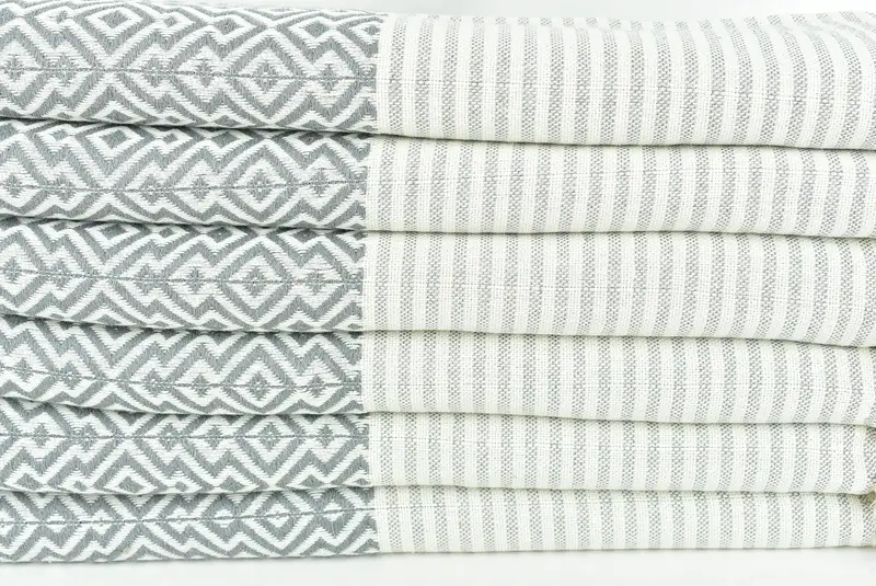Toalla Fouta, toalla de diamante de algodón 76x38, toalla turca, regalos de soltero, toalla de playa turca con franja, peshtemal resistente a la arena, favores de dama de honor - 2