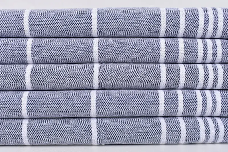 38x18 Cotton Striped Towel, Bridal Shower Gift, Bathroom Hand Towel, Personalized Dish Towel, Kitchen Towel, Monogrammed Hand Towel, Summer Towel - 7