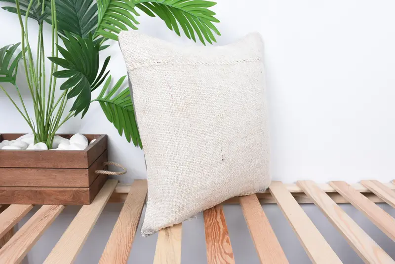 Couch Cushion Cover, Pastel Cushion Case, Throw Kilim Pillow, Pillow, Home Decor Pillow, Ethnical Kilim Rug Pillow, 16x16 White Pillow Case - 4