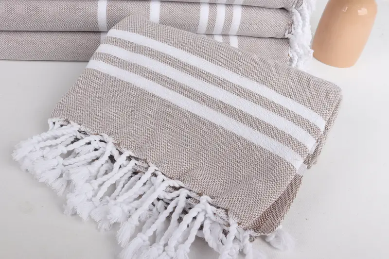 Bachelor Party Favors, 70x40 Cotton Striped Towel, Bridesmaid Gifts, Personalized Beach Towel, Travel towel, Bachelorette Towel, Christmas Gift - 4