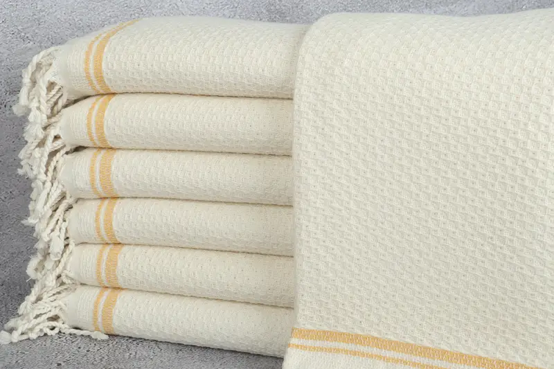Custom Turkish Towel, Custom Towel, Spa Towel, 68x36 Cotton Striped Towel, Family Gift Basket, Gift For Him, Engagement Gift, Personalized Gift - 1