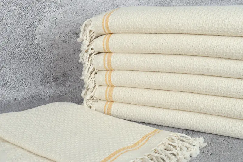 Custom Turkish Towel, Custom Towel, Spa Towel, 68x36 Cotton Striped Towel, Family Gift Basket, Gift For Him, Engagement Gift, Personalized Gift - 2