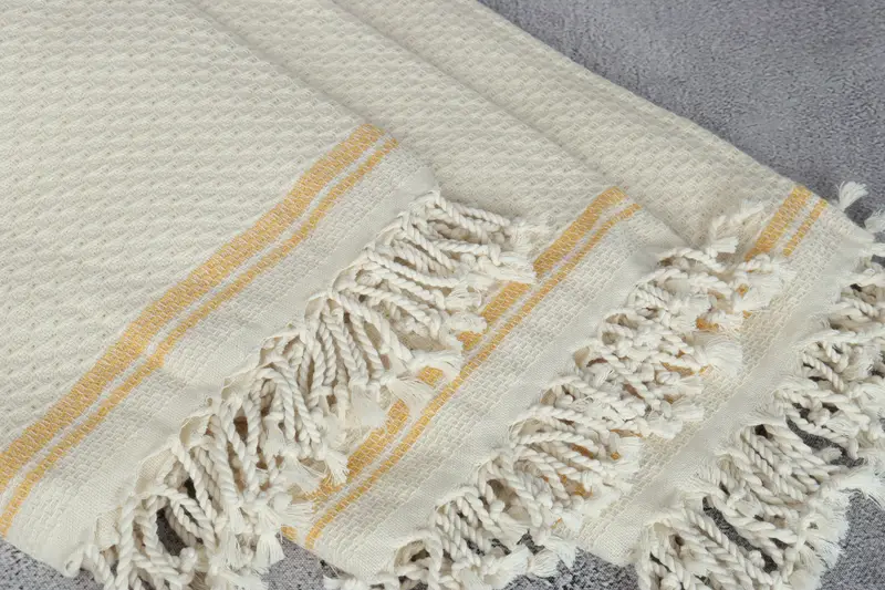 Custom Turkish Towel, Custom Towel, Spa Towel, 68x36 Cotton Striped Towel, Family Gift Basket, Gift For Him, Engagement Gift, Personalized Gift - 5