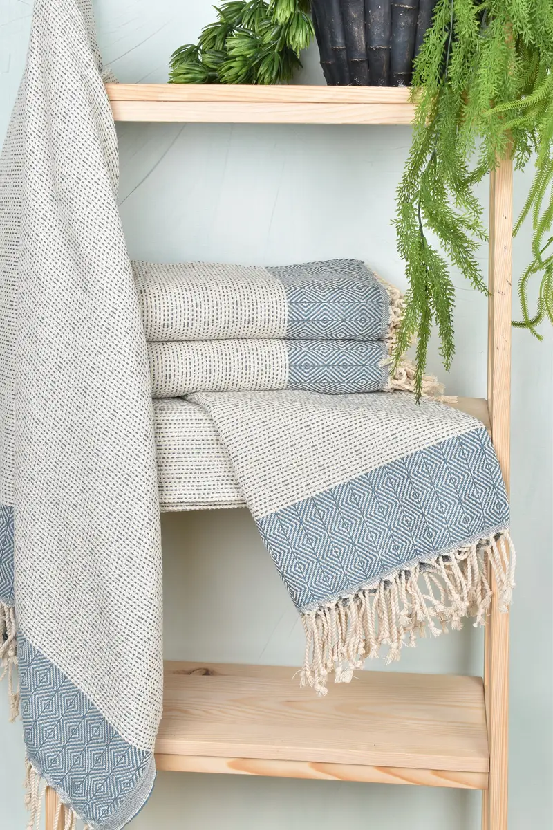 Organic towel, Personalized Wedding Gift, Custom Bath Towel, 70x40 Cotton Diamond Towel, Bachelor Party Favors, Turkish towel, Wedding Towel - 6
