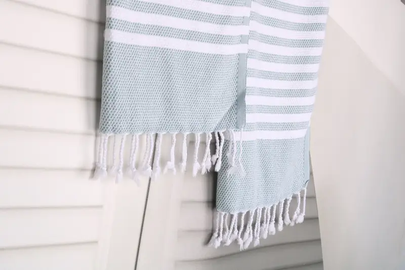 Summer Towel, 44x24 Cotton Striped Towel, Best Friend Wedding Gift, Kitchen Towel, Home Gift, Monogrammed Hand Towel, Personalized Kitchen Towel - 8