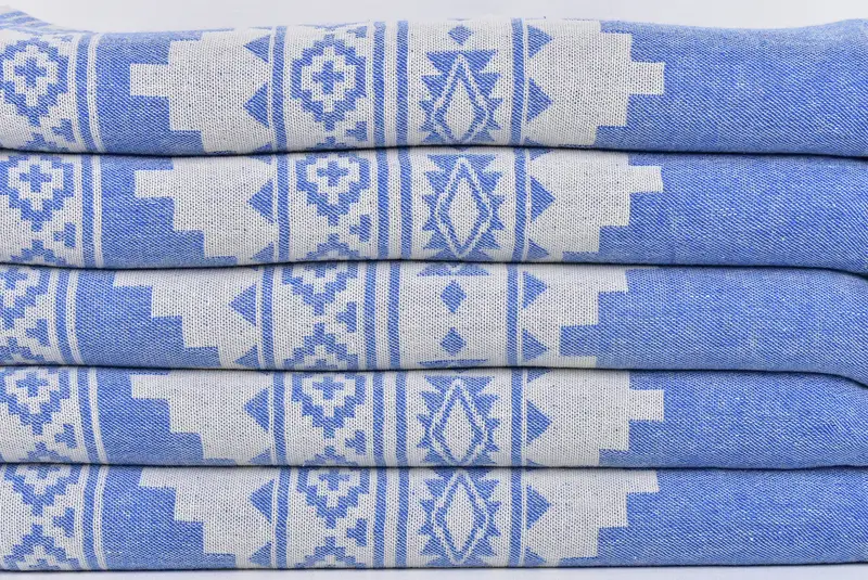 Absorbent Turkish towel, Bridal Shower Favors, Bachelorette Party Gifts, Housewarming Gift, 70x36 Linen Aztec Towel, Yoga Towel, Bridal Shower Favor - 2