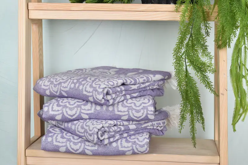 Bridal Shower Favors, Hammam towel, 74x36 Cotton Floral Patterned Towel, Organic Turkish towel, Towel With Name, Travel Towel, Embroidery Towels - 7
