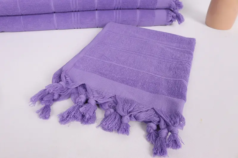 Turkish Hand Towel, Gift For The Home, Gift For Best Friend, Personalized Gift, 40x18 Cotton Striped Terry Towel, Personalized Kitchen Towel - 5