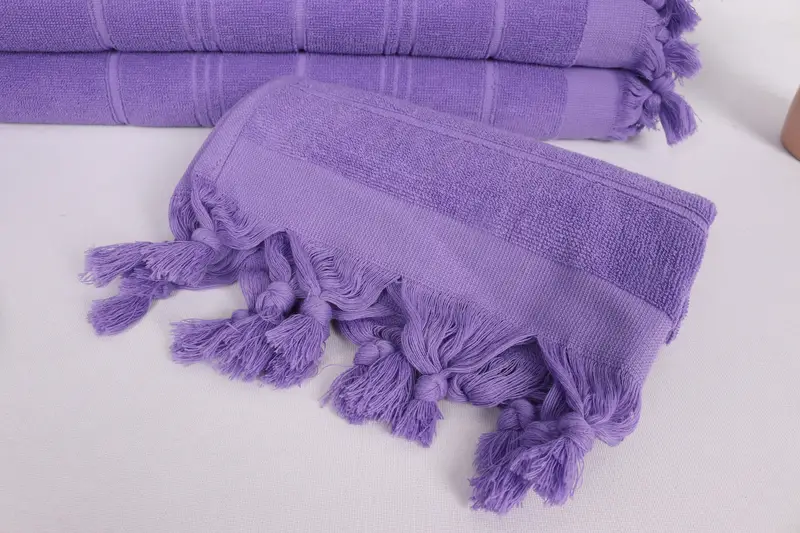Turkish Hand Towel, Gift For The Home, Gift For Best Friend, Personalized Gift, 40x18 Cotton Striped Terry Towel, Personalized Kitchen Towel - 4