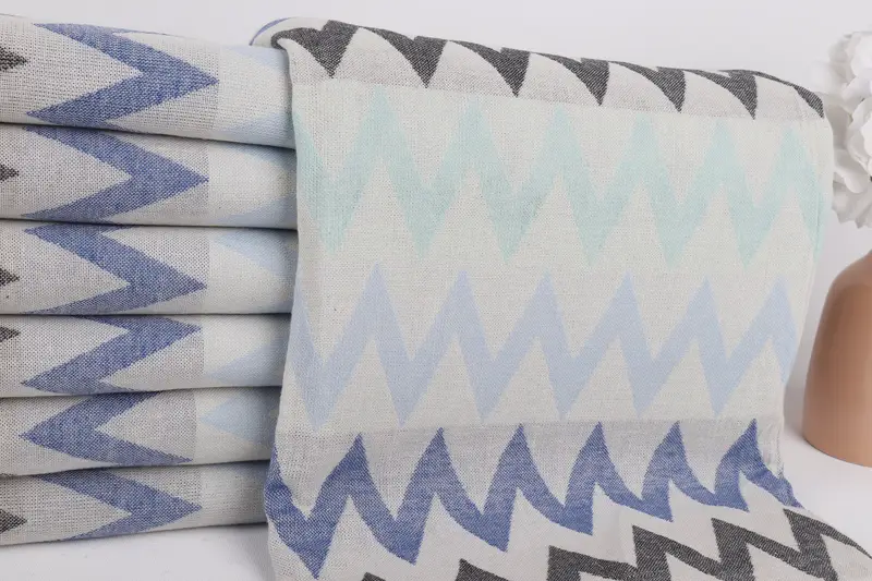 Organic Beach Towel, Best Beach Towel, Beach Towel Gift, Gift Towel, 70x40 Cotton Zigzag Design Towel, Sand-free towel, Girls Weekend Getaways Ideas - 3