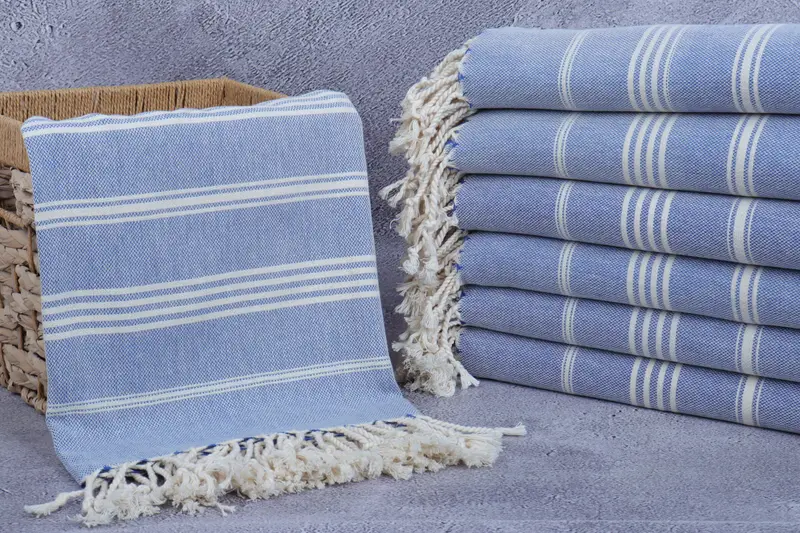 Turkish beach towel, Florida Bachelorette Party Favors, Valentines Day Gift, Bridal Shower Favors, Beach Towel Bulk, 70x40 Cotton Striped Towel - 3