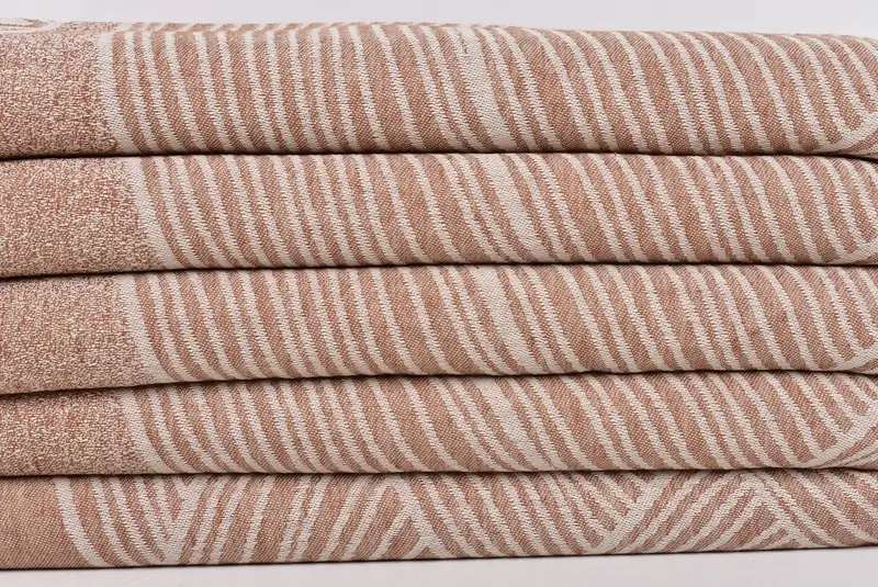 Gift For Bride, Spa Towel, Gift For Her, Housewarming Gift, Turkish Towel USA, 68x40 Cotton Striped Design Towel, Bachelorette Party Gifts - 2