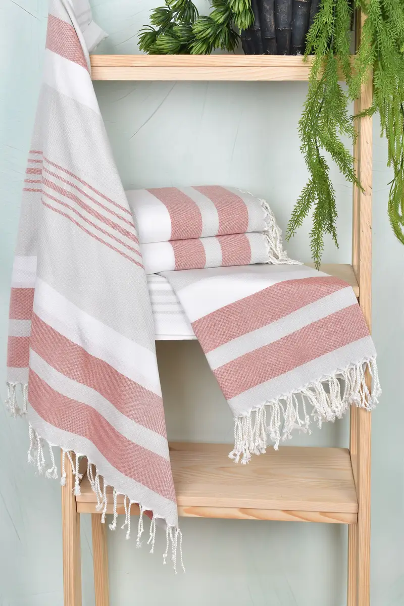 Valentines Day Gift For Him, Beach Size Towel, Personalized Wedding Gift, 70x40 Cotton Striped Towel, Custom Wedding Gifts, Monogram Beach Towel - 6
