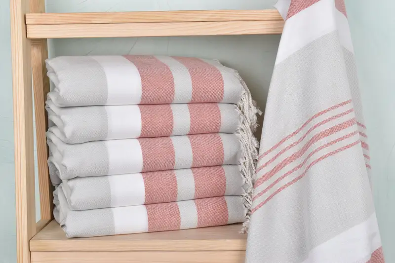 Valentines Day Gift For Him, Beach Size Towel, Personalized Wedding Gift, 70x40 Cotton Striped Towel, Custom Wedding Gifts, Monogram Beach Towel - 2
