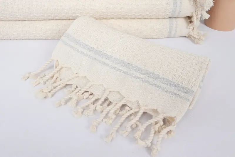 38x18 Cotton Striped Towel, Christmas Favors, Gift For Wedding Day, Small Bath Towels, Spa Towel, Wedding Favors, Personalized Dish Towel - 4