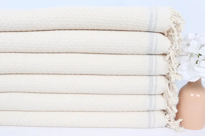 38x18 Cotton Striped Towel, Christmas Favors, Gift For Wedding Day, Small Bath Towels, Spa Towel, Wedding Favors, Personalized Dish Towel - 3
