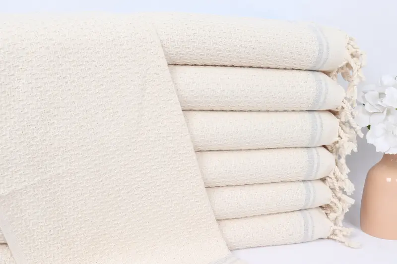 38x18 Cotton Striped Towel, Christmas Favors, Gift For Wedding Day, Small Bath Towels, Spa Towel, Wedding Favors, Personalized Dish Towel - 1