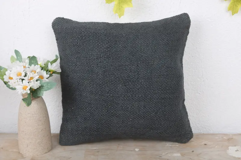 Living Room Throw Pillow, 12x12 Brown Cushion, Kilim Pillow, Personalized Gift Pillow Pillow, Pillow, Vintage Pillow, Handmade Kilim Cushion - 2