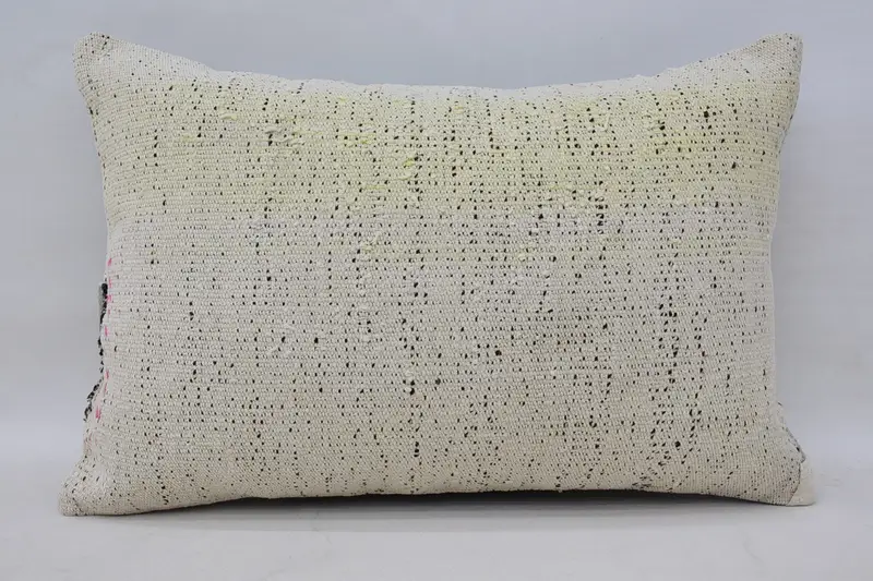 16x24白いクッションカバー、インテリアデザイナー枕、自由ho放な枕、トルコの枕、屋外パティオクッションケース、ぼろぼろのシックな枕、枕ケース - 1